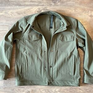 Lululemon Athletica Olive Green Shirt Jacket